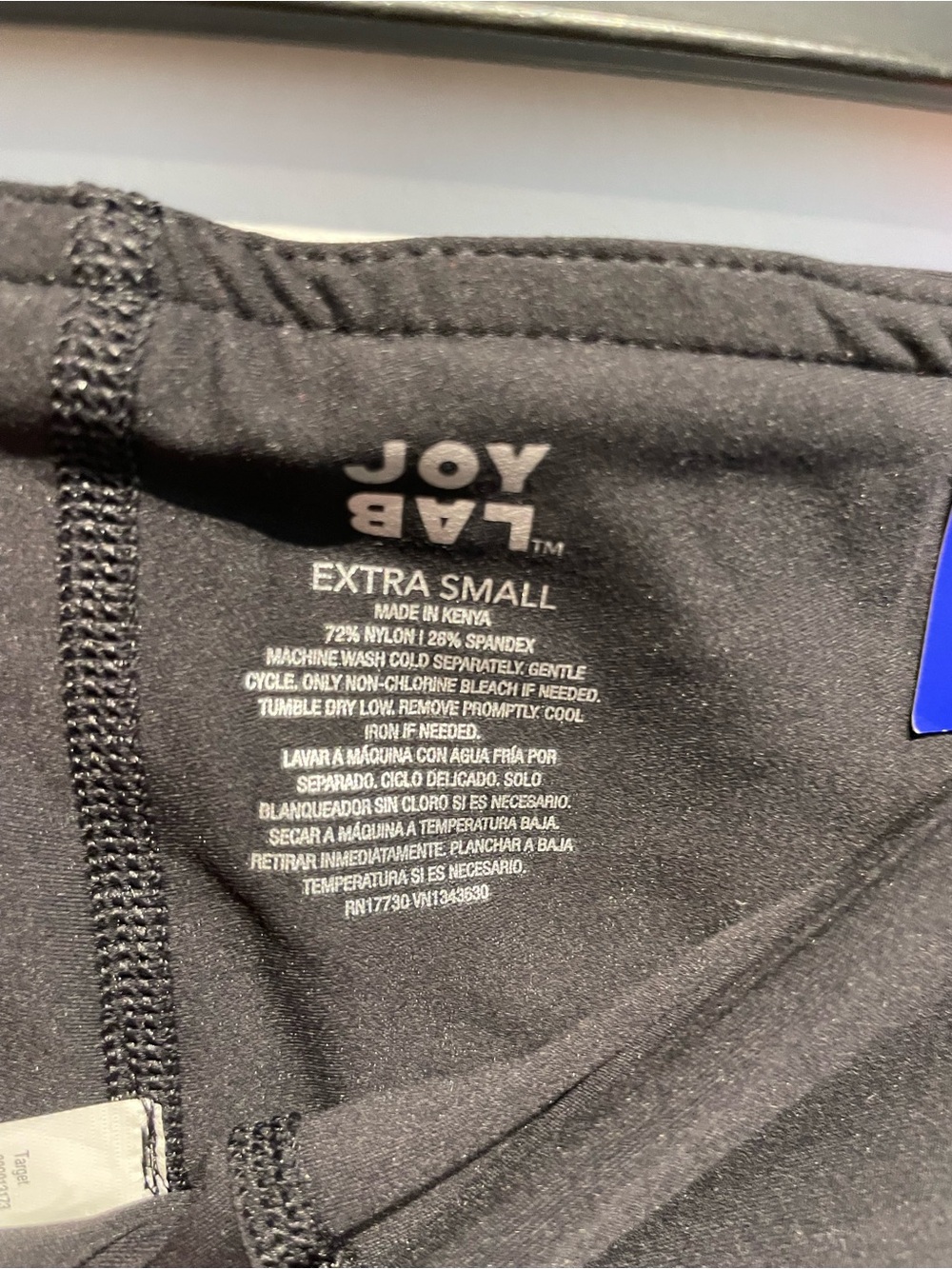 JoyLab Women's Foldover Waistband Bike Shorts 3" Black XS NWT - Picture 5 of 6